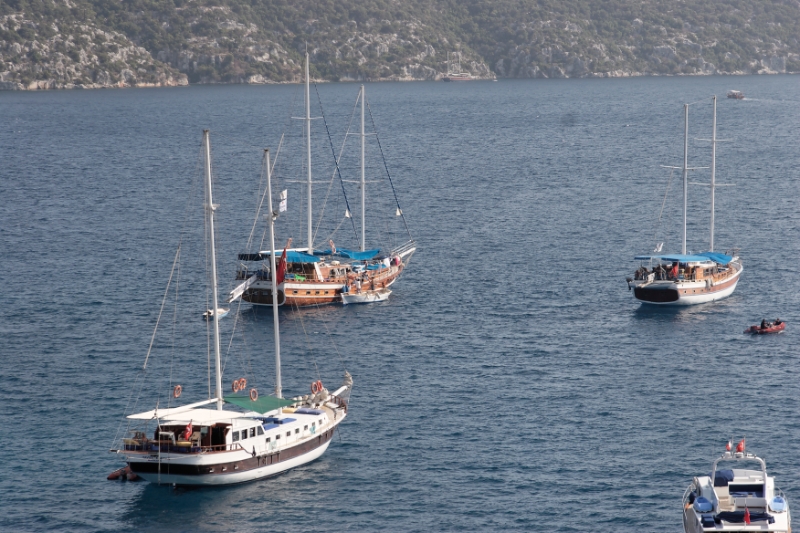 Sailing boats, Kayakoy Turkey.jpg